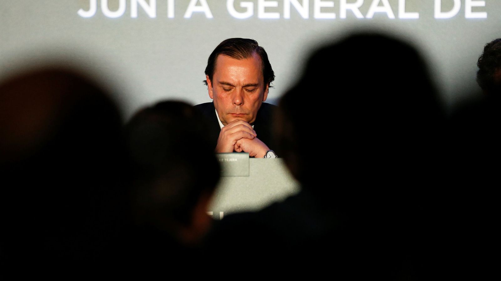 Foto: Federico González Tjera, destituido como CEO de NH, en la junta de accionistas de ayer. (Reuters)