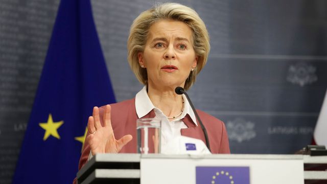 Ursula Von der Leyen, presidenta de la Comisión Europea. (EFE/EPA/Toms Kalnins)
