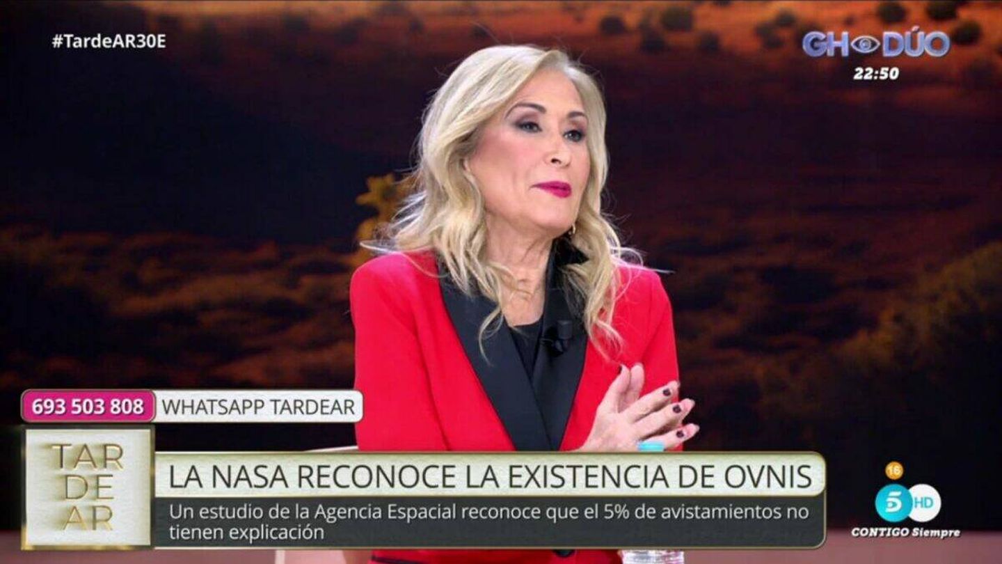 Cristina Cifuentes, en 'TardeAR'. (Telecinco)
