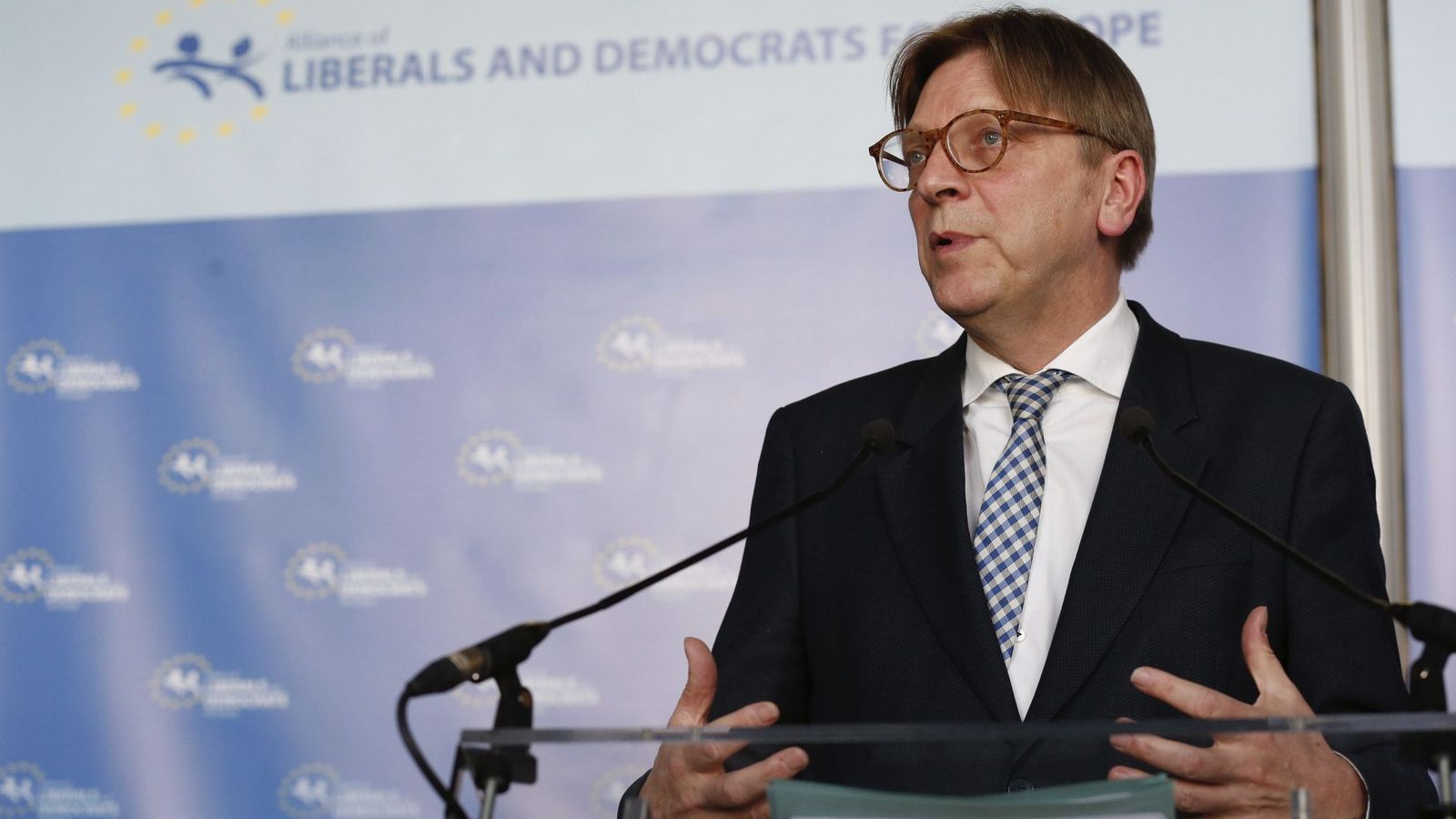 Foto: Guy Verhofstadt, líder de los liberales en el Parlamento Europeo en una foto de archivo. (EFE)