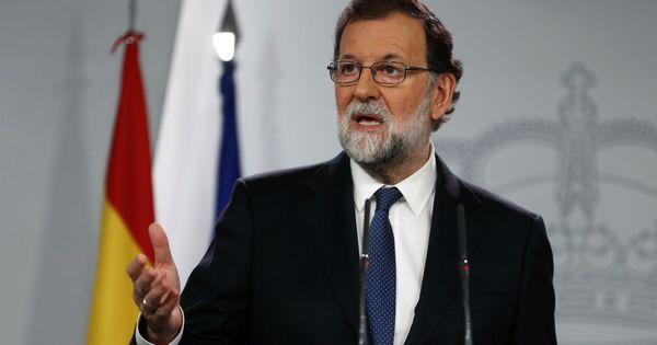 Foto: El presidente del Gobierno, Mariano Rajoy, durante su comparecencia. (Reuters)
