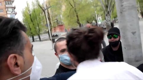 Iglesias se encara con un grupo de extrema derecha antes de un acto en Coslada (Madrid)