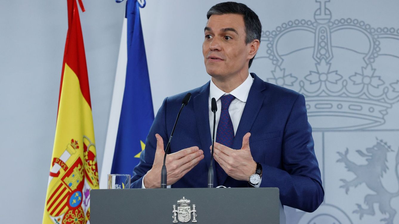 Foto: El presidente del Gobierno, Pedro Sánchez, en rueda de prensa tras la reunión del Consejo de Ministros. (EFE)