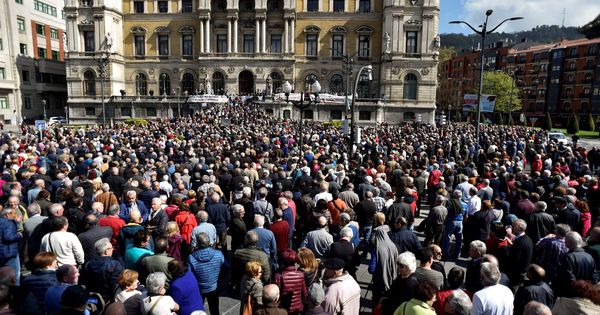 Foto: Manifestación de pensionistas en Bilbao.