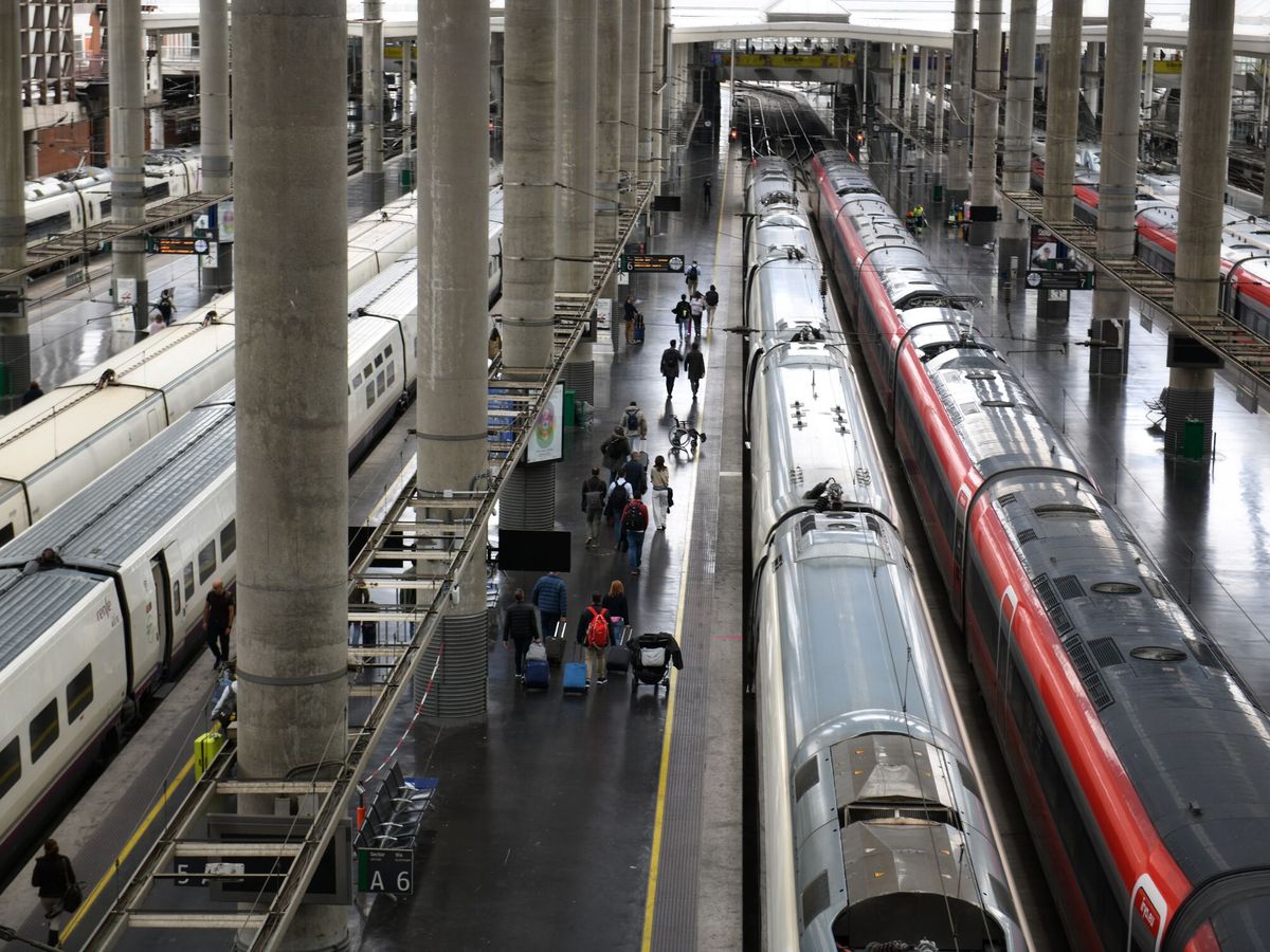 Foto: Una imagen de la estación de Atocha. (Fernando Sánchez/Europa Press)