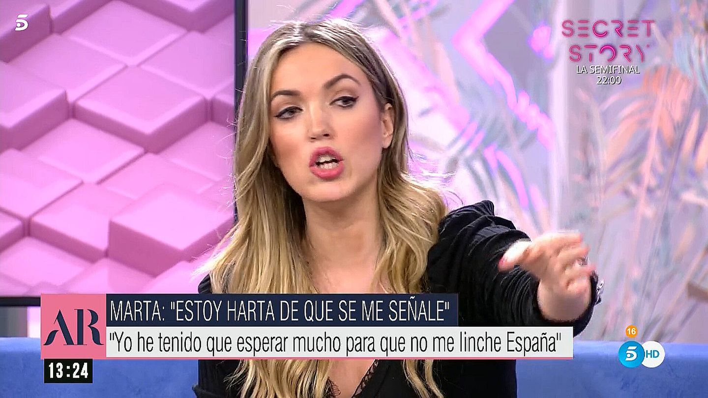 Marta Riesco, en 'El programa de AR'. (Telecinco)