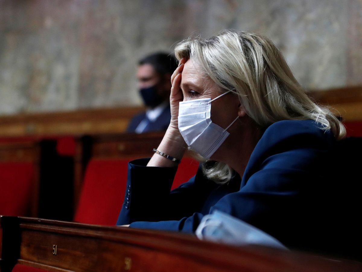 Foto: Marine Le Pen, en la Asamblea Nacional francesa. (Reuters)