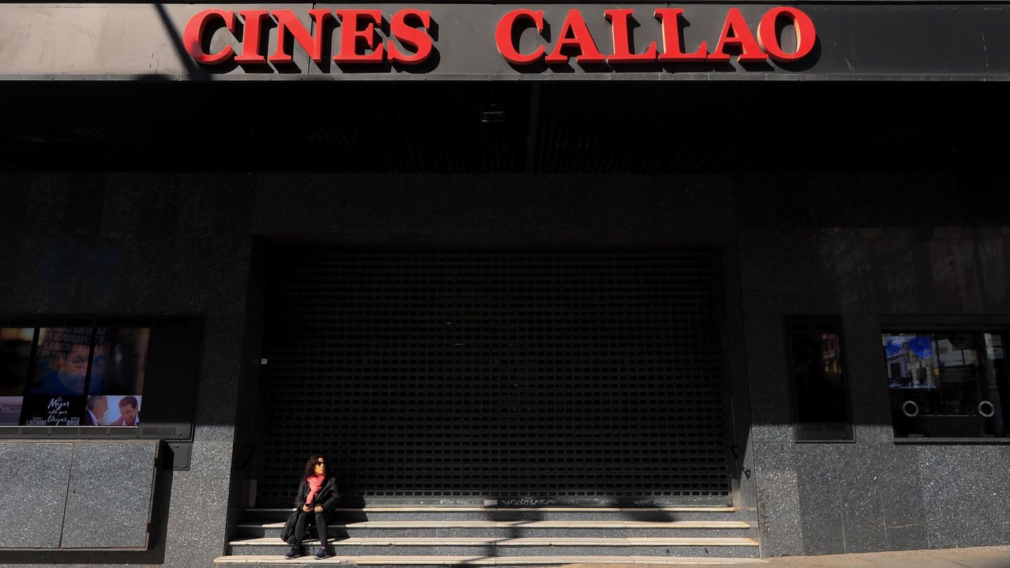 Los Cines Callao de Madrid, cerrados desde hace más de un mes. (Efe)