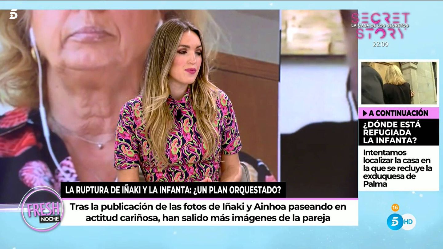 Marta Riesco, en 'Ya son las ocho'. (Telecinco)
