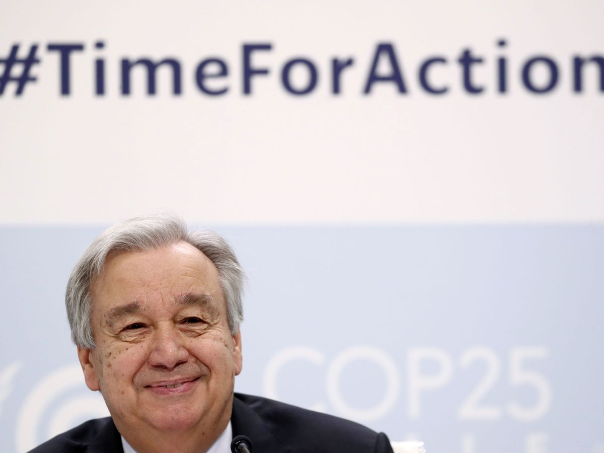 Foto: António Guterres da el pistoletazo de salida a la cumbre por el clima. (EFE)