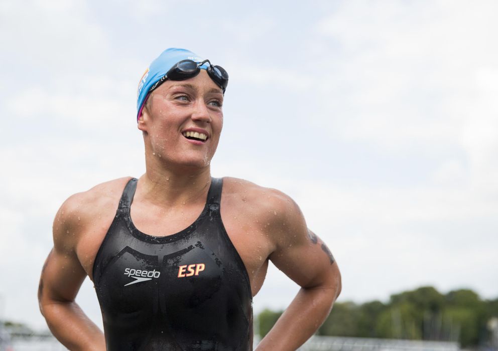 Foto: Mireia Belmonte da la primera medalla a España con el bronce en 5 km aguas abiertas.