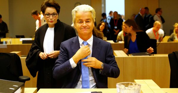 Foto: Geert Wilders durante un juicio en Schipol, Países Bajos, el 24 de octubre de 2017. (Reuters)