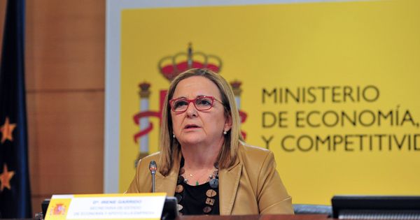 Foto: La secretaria de Estado de Economía y Apoyo a la Empresa, Irene Garrido, de la que depende orgánicamente el Sepblac. (EFE)