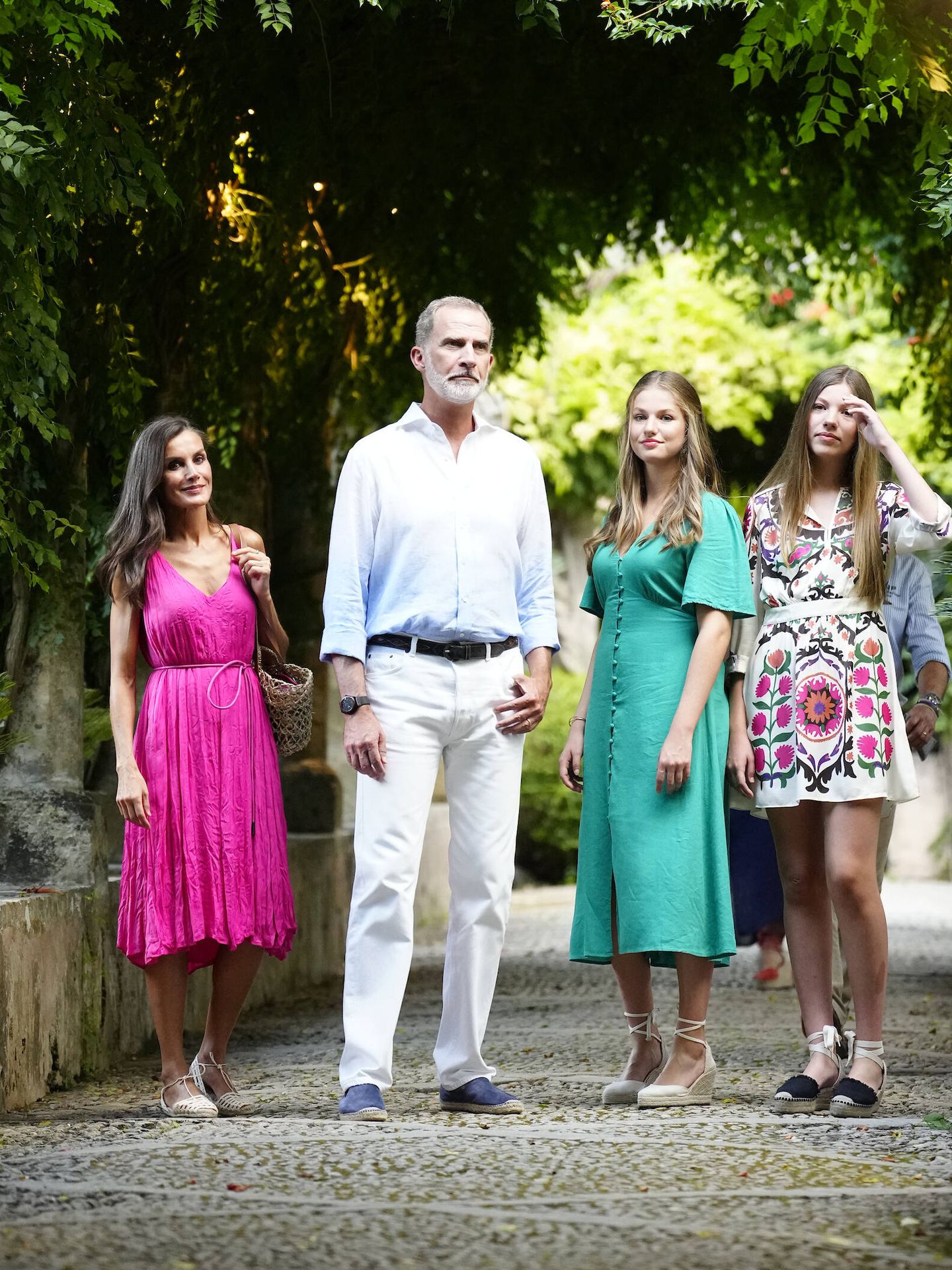 La familia real, este lunes en Mallorca. (Limited Pictures)