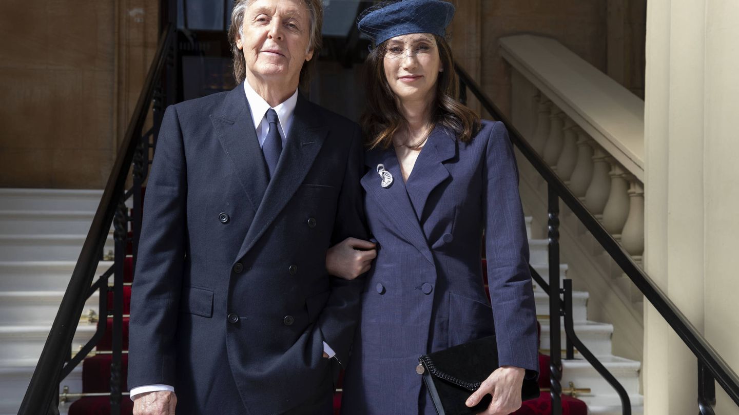 Sir Paul McCartney y su mujer. (Getty)