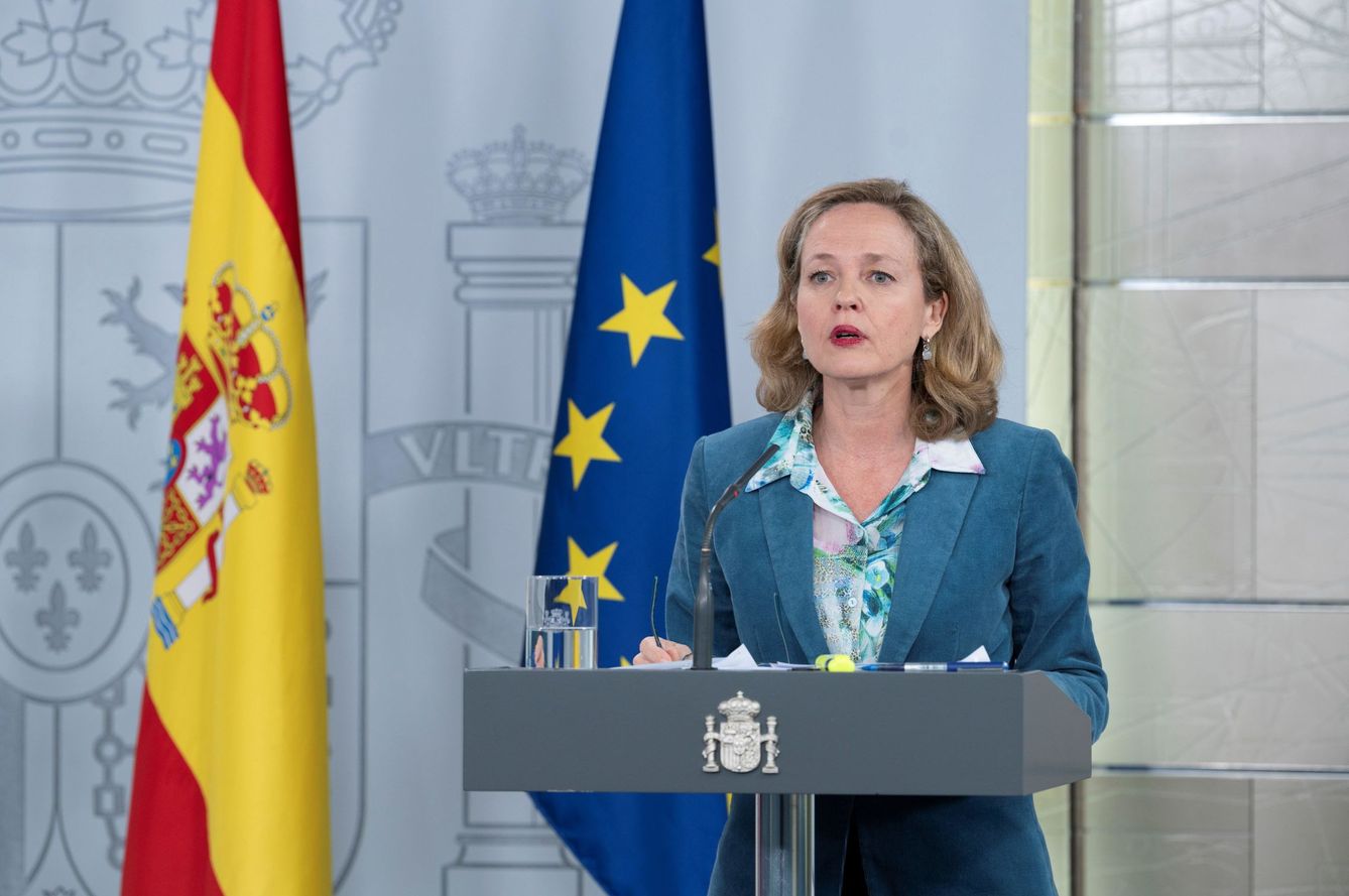 La ministra de Economía, Nadia Calviño, en una comparecencia. (EFE)