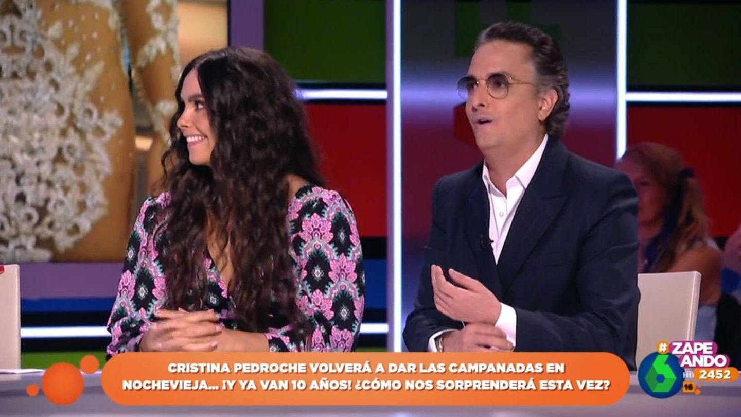 Cristina Pedroche y Josie en 'Zapeando'. (Atresmedia Televisión)