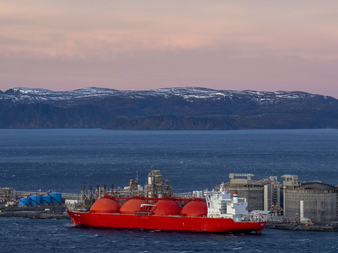 Instalaciones en Noruega para recibir gas natural. (EFE/EPA/Fredrik Varfjell)