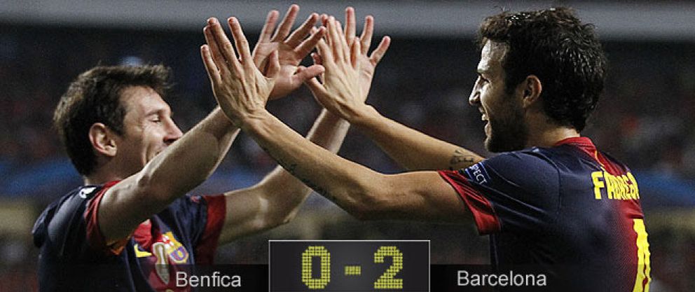 Foto: El Barcelona despacha al Benfica y afina su mejor juego a cinco días del Clásico