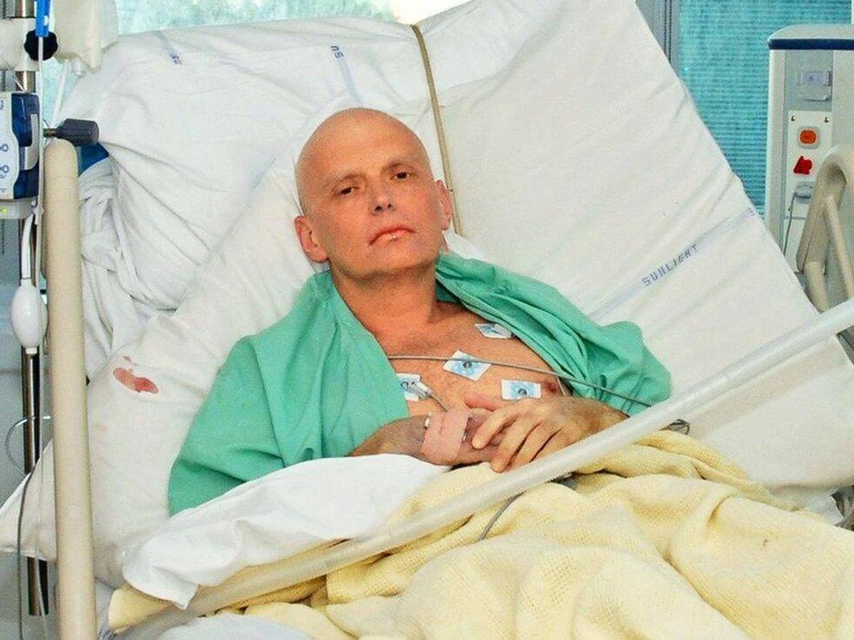 Foto: Aleksander Litvinenko, antes de morir por envenenamiento.