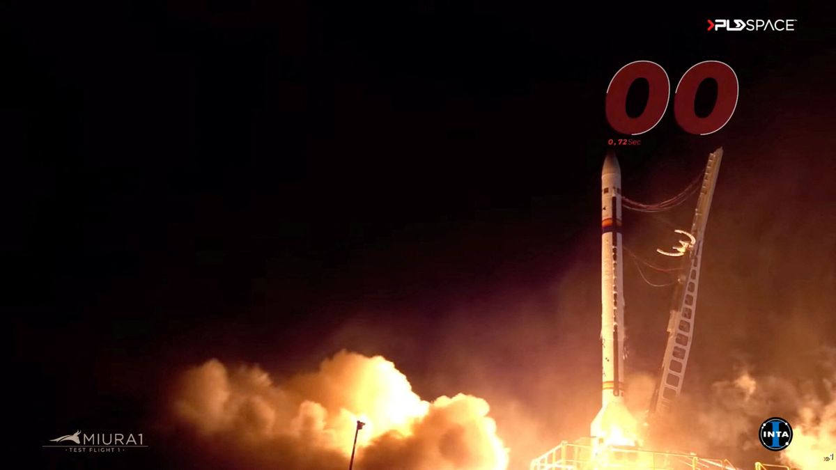Vuelven a abortar el lanzamiento del cohete español privado Miura 1 