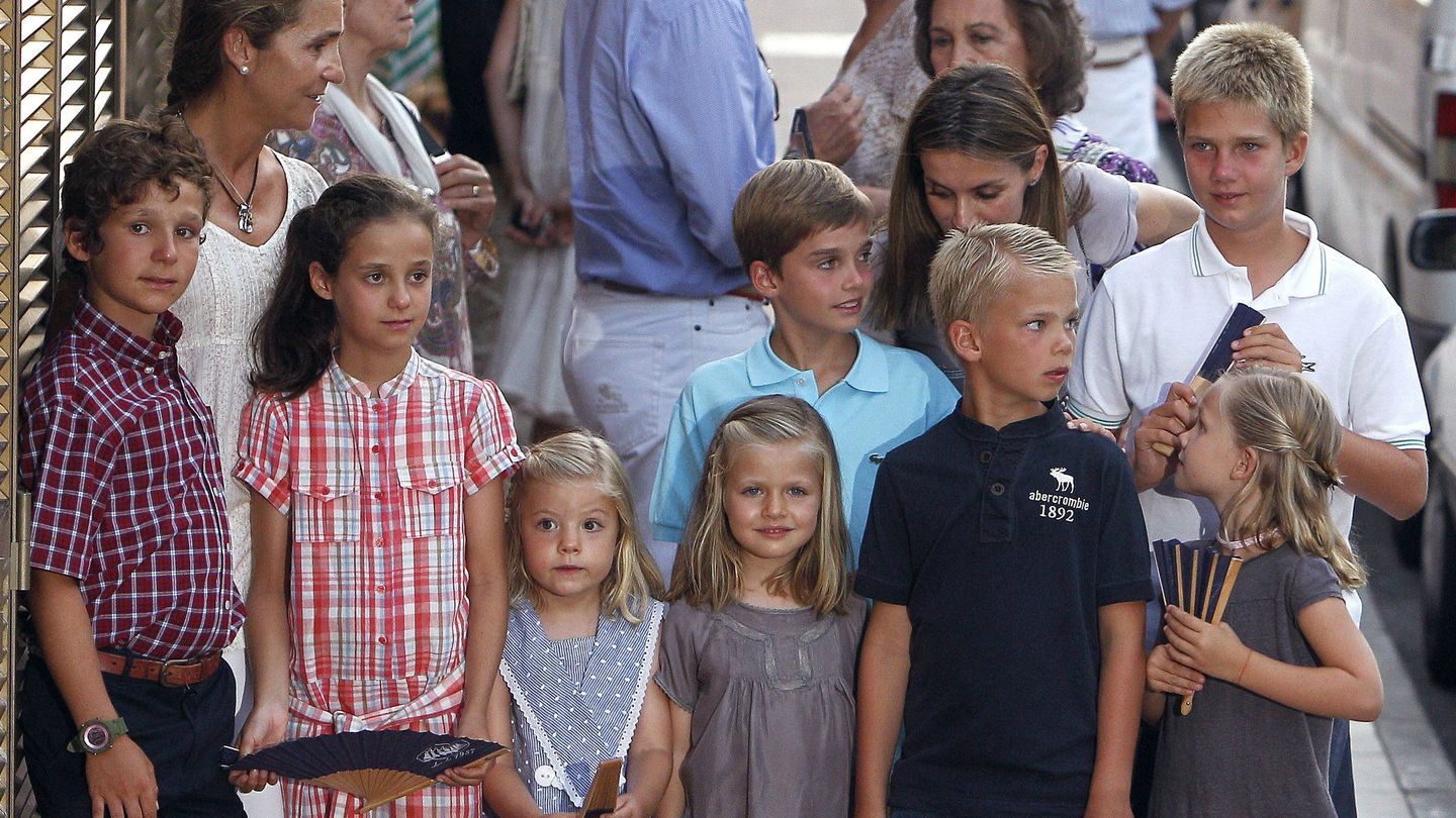 La familia real en Mallorca en 2011. (EFE)