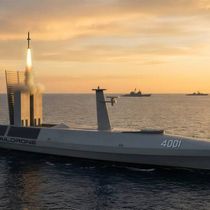 Foto: Spectre puede localizar submarinos y lanzar misiles para destruirlos. (Saildrone)