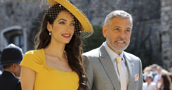Foto:  Amal y George Clooney, a su llegada a la boda. (Gtres)