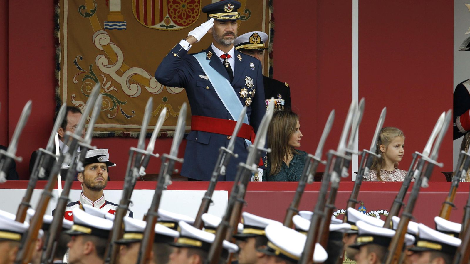 Foto: El Rey, en una imagen del Día de la Fiesta Nacional de 2015. (EFE)