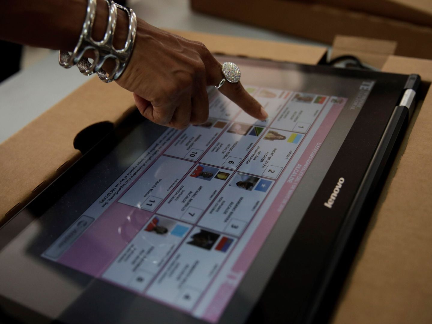 Sistema de voto electrónico. (EFE)