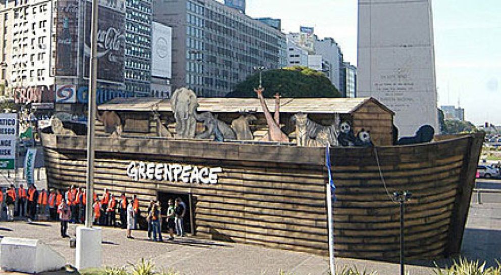 Foto: Greenpeace reconstruye el Arca de Noé para alertar acerca del cambio climático