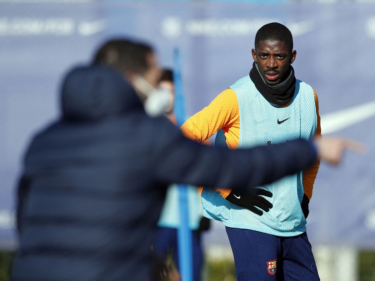 Foto: Dembélé no se ha presentado al entrenamiento. (Reuters/Albert Gea)
