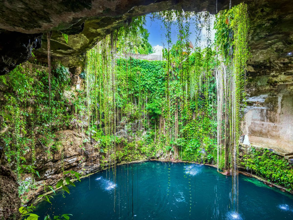 Foto: El cenote Ik-Kil es uno de los más populares de la Península de Yucatán. (iStock)