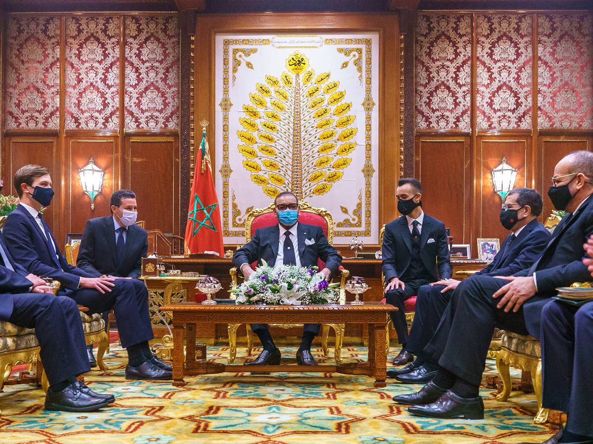 Foto: El rey de Marruecos, Mohamed VI, recibió el 22 de diciembre a una delegación norteamericano-israelí días después de cancelar la cumbre con España, prevista para el 17 de diciembre. (MAP)