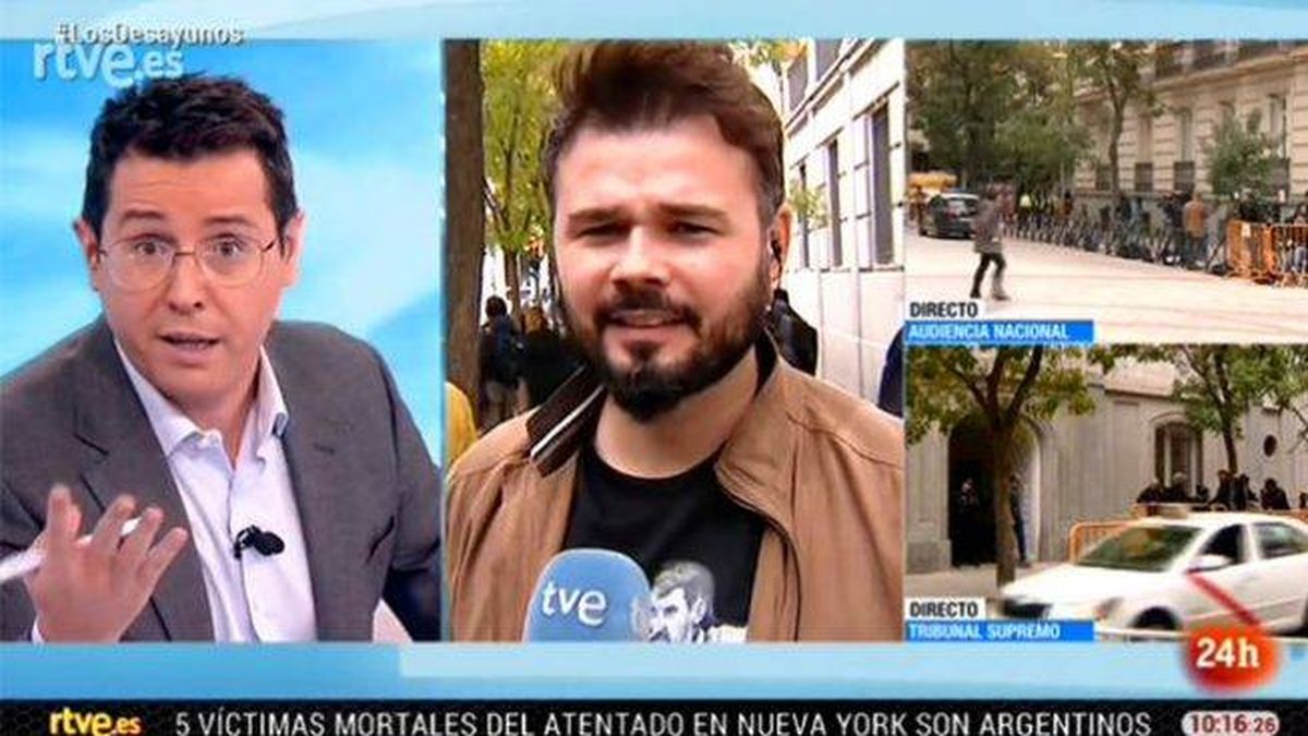 Tensión entre Rufián y Sergio Martín: "Parece que nos trata como a imbéciles"