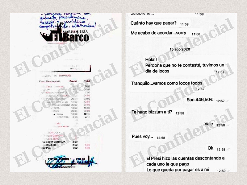 Foto de         Las facturas de Salobreña y nuevos wasap de Rubiales: El presi hizo las cuentas”    