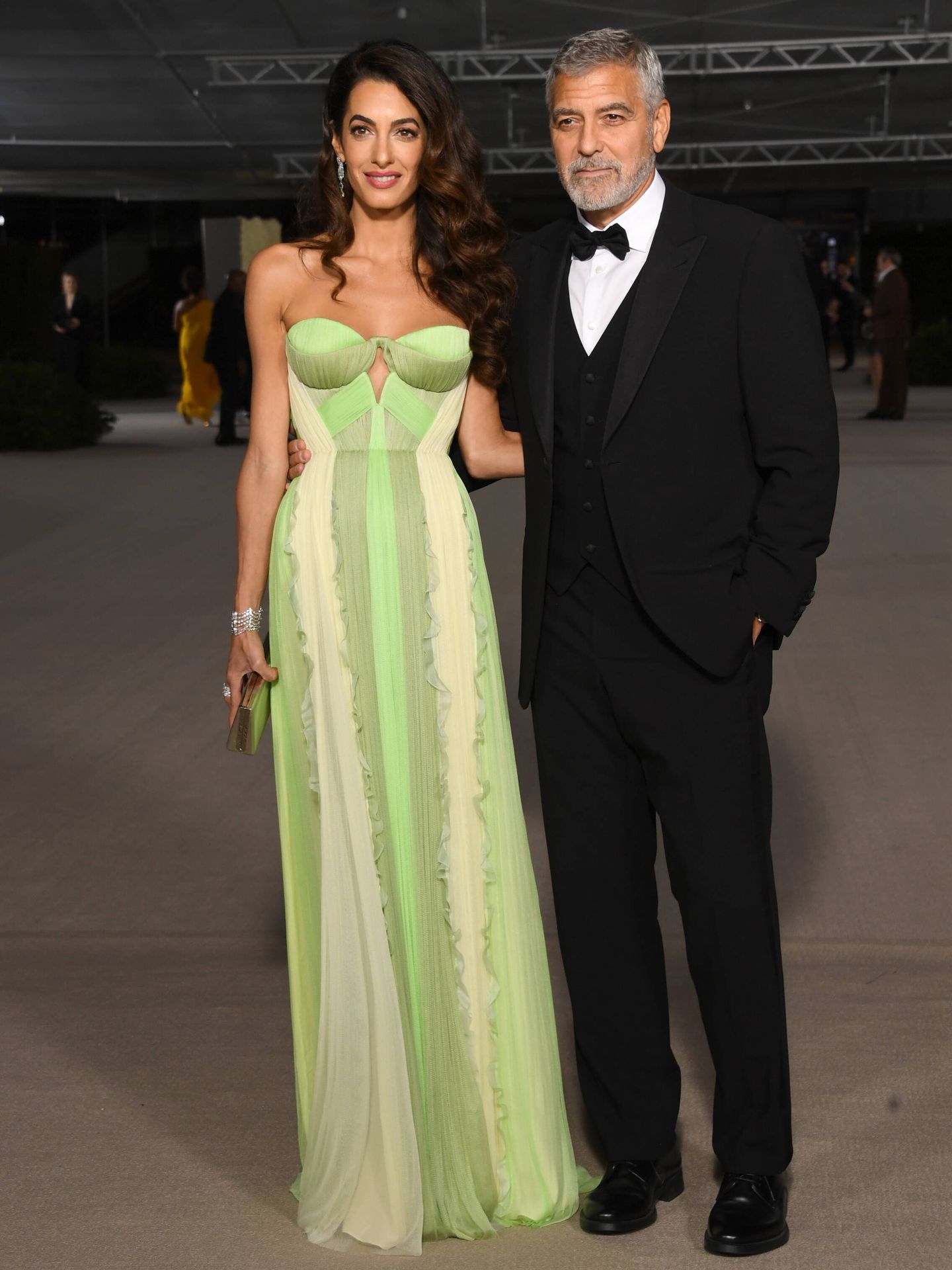 Amal y George Clooney. (Getty/Jon Kopaloff)