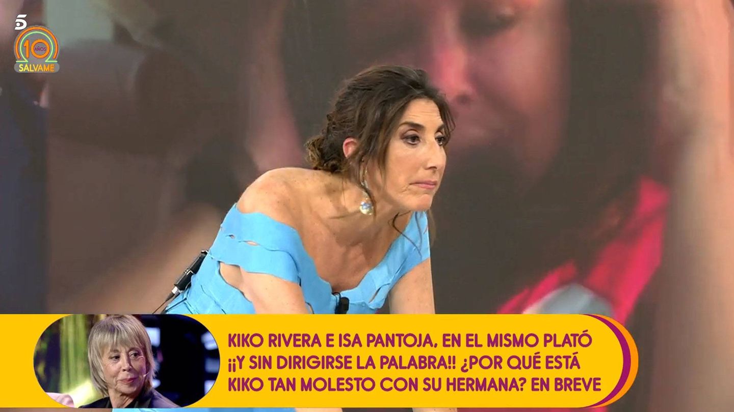 Paz Padilla, en 'Sálvame'. (Telecinco)