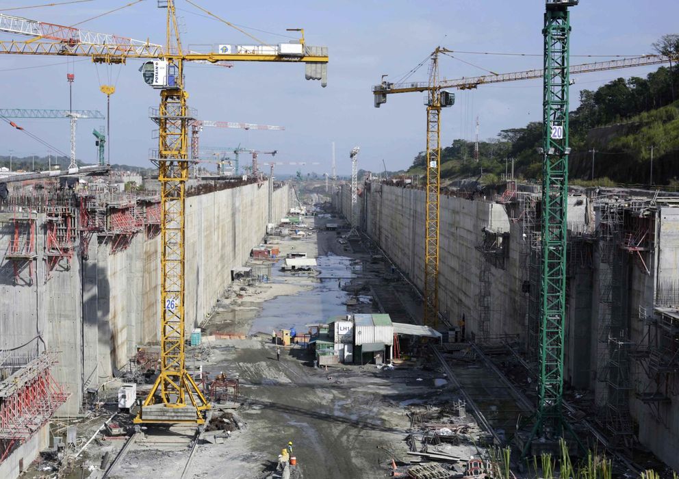 Foto: Obras paralizadas en el Canal de Panamá (Reuters)