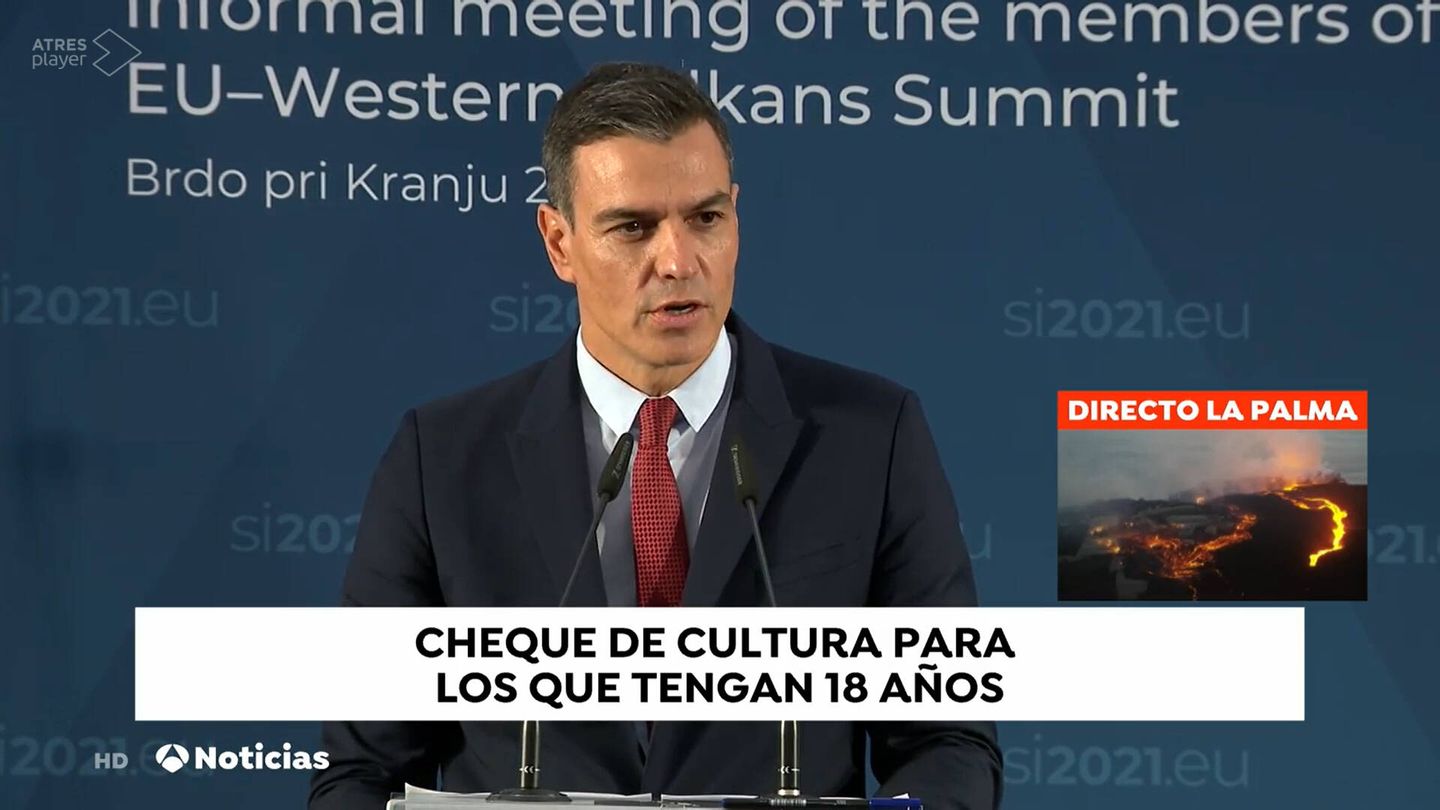 Intervención de Pedro Sánchez. (Atresmedia)