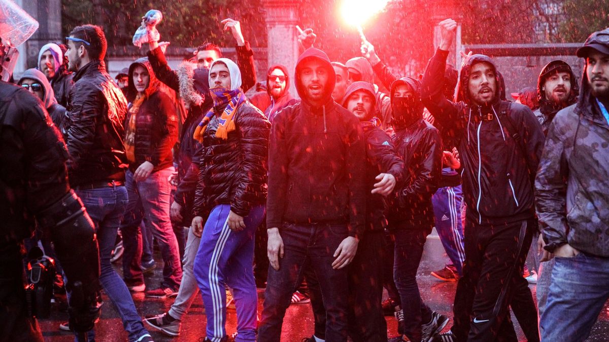 Tres detenidos por la agresión de ultras del Marsella a dos vigilantes con arma blanca 