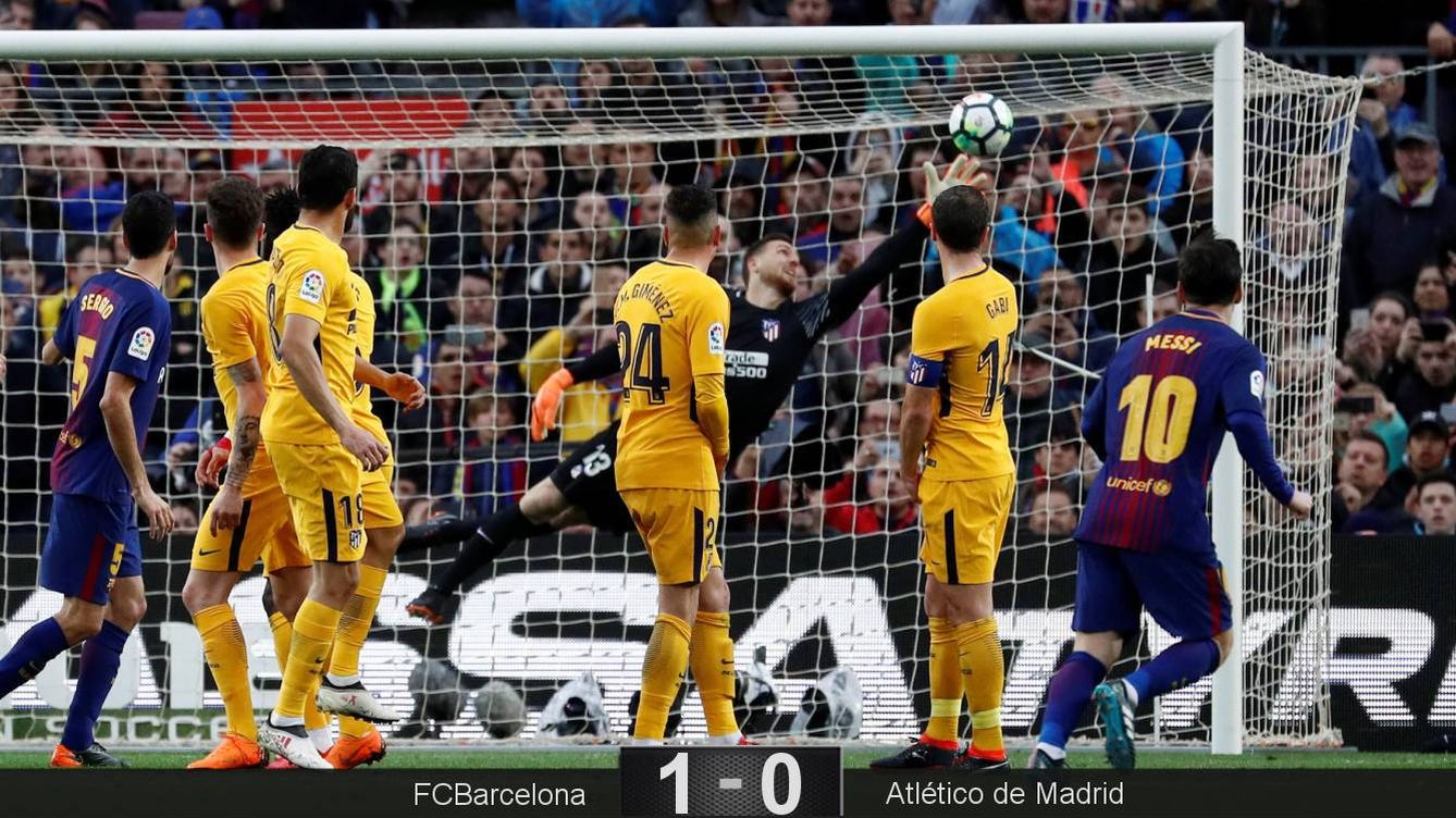 Foto: El gol de Messi. (Reuters) 