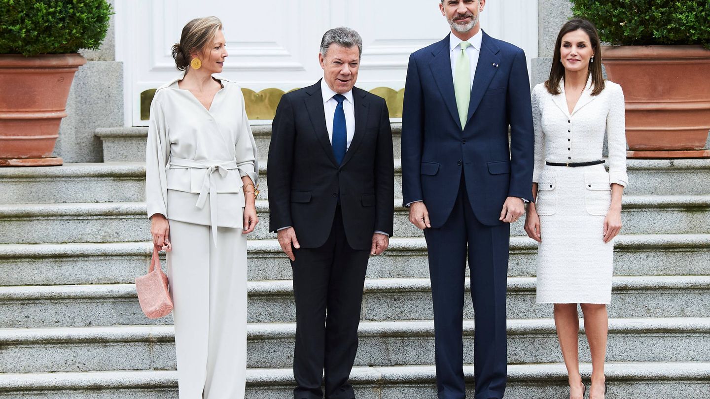  Los Reyes con el presidente de Colombia y su esposa. (Limited Pictures)