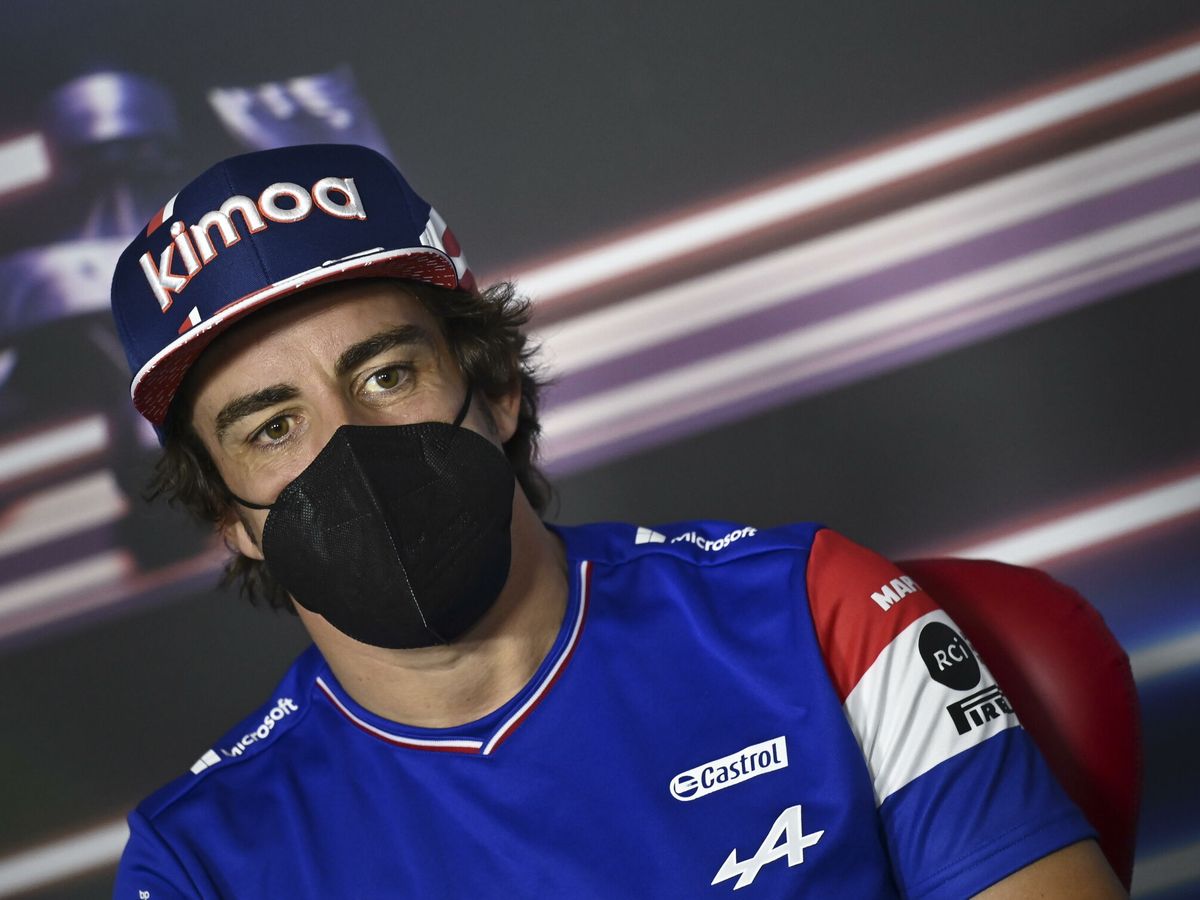 Foto: Fernando Alonso en la rueda de prensa oficial