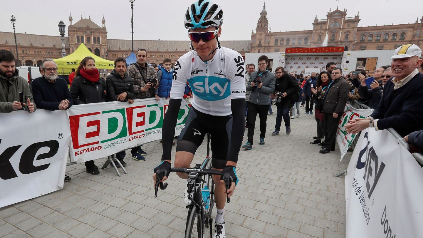 Chris Froome participó la pasada semana en la Vuelta a Andalucía. (EFE)