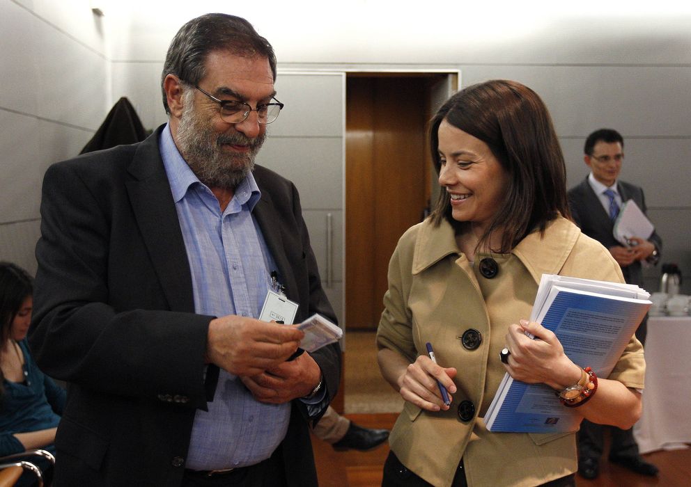 Foto: Enrique González Macho junto a la exdirectora del ICAA Susana de la Sierra (EFE)