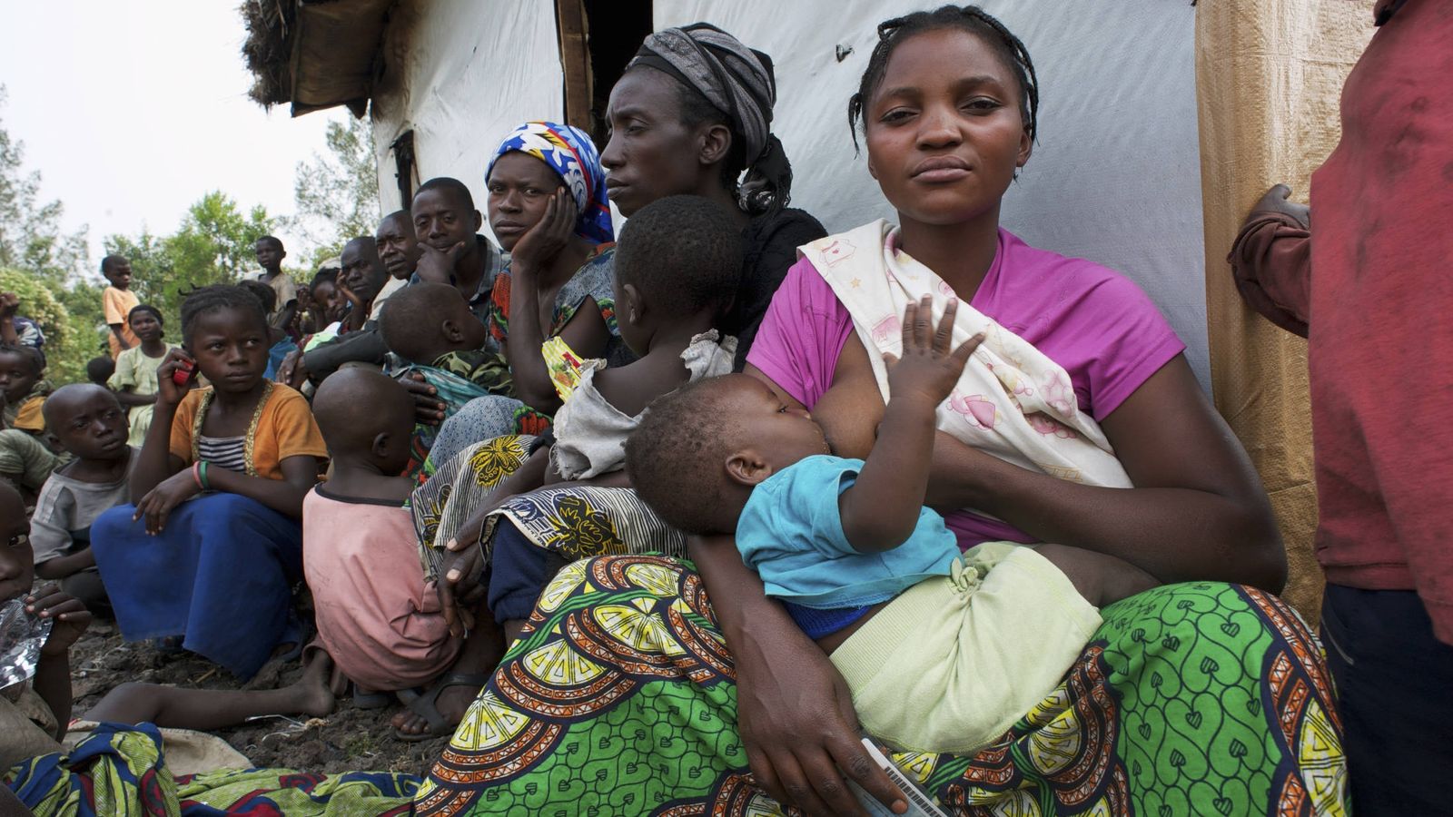 Foto: Civiles desplazados por la violencia en un campo en las afueras de Goma, República Democrática del Congo (Reuters).
