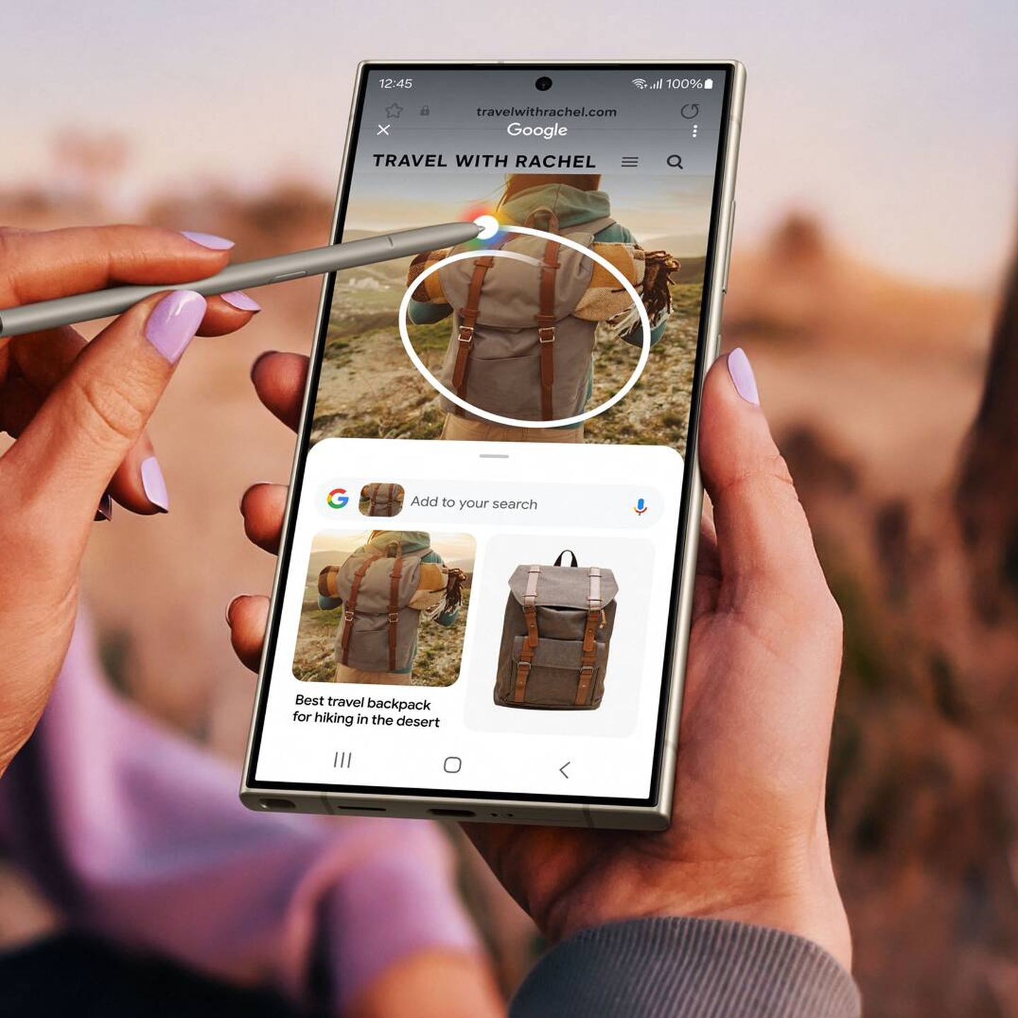 Circle to Search, una primicia muy exclusiva de Google para los Samsung Galaxy S24. (Cortesía)