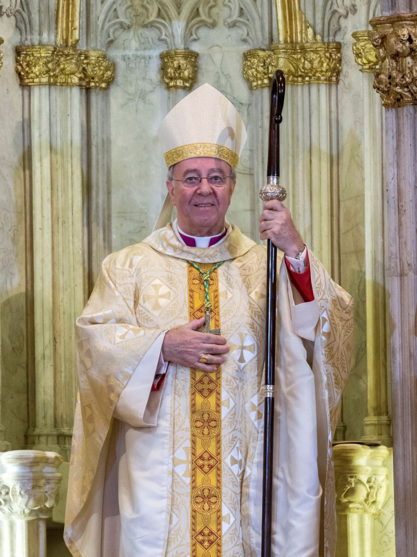 Sebastià Taltavull, tomando posesión del cargo de obispo de Mallorca. (EFE)