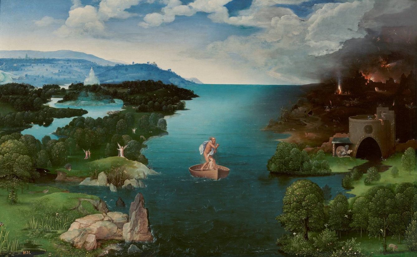 'El paso de la laguna Estigia', de Joachin Patinir, 1520-24. (Museo del Prado)